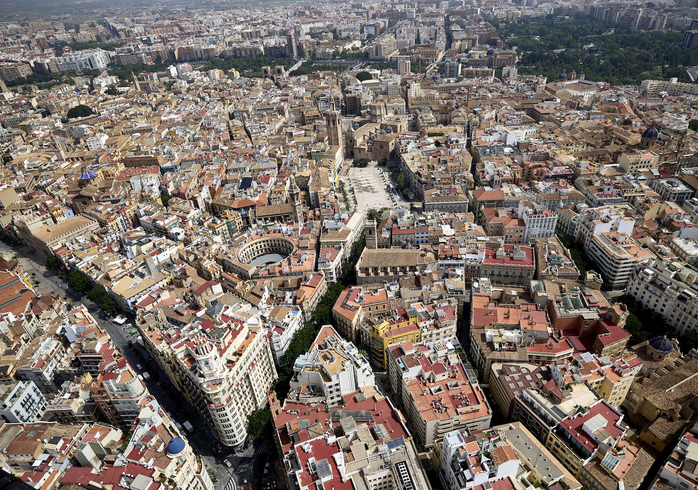 Valencia desde el helicóptero de la Guardia Civil