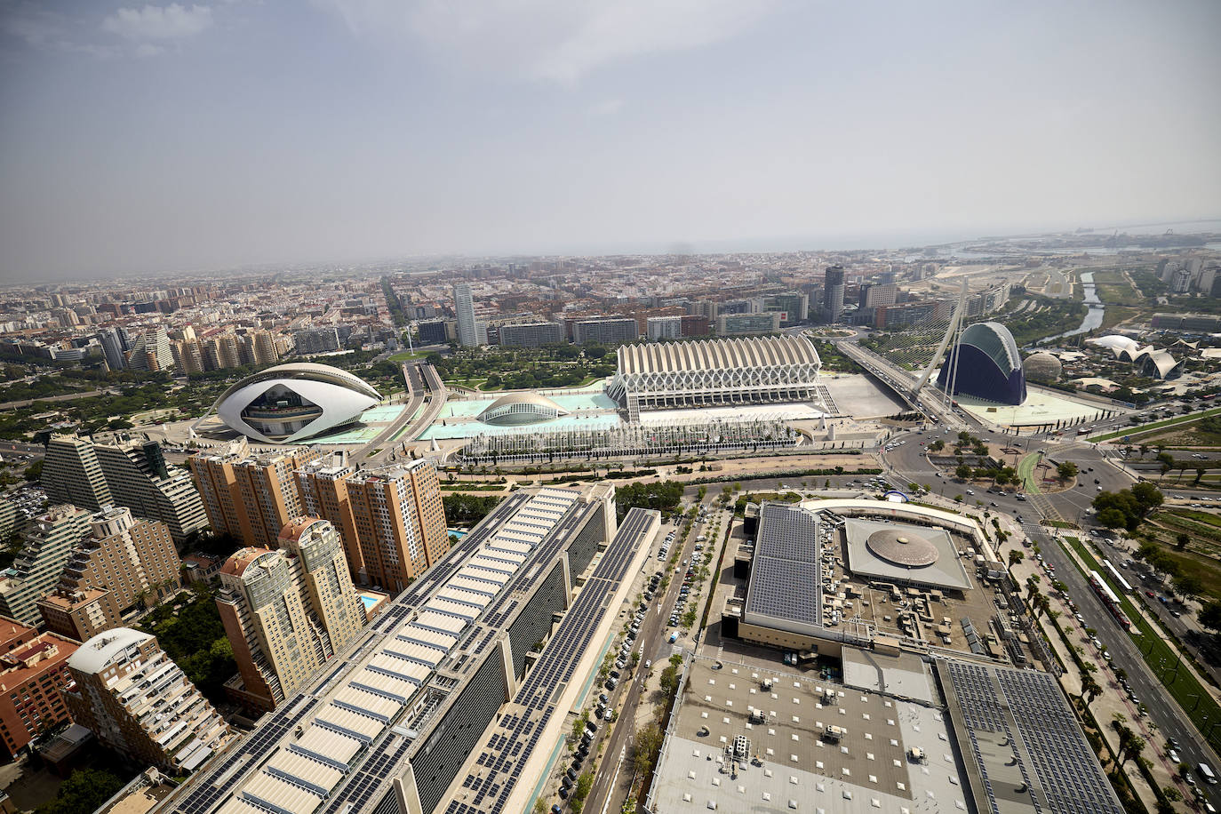 Valencia desde el helicóptero de la Guardia Civil