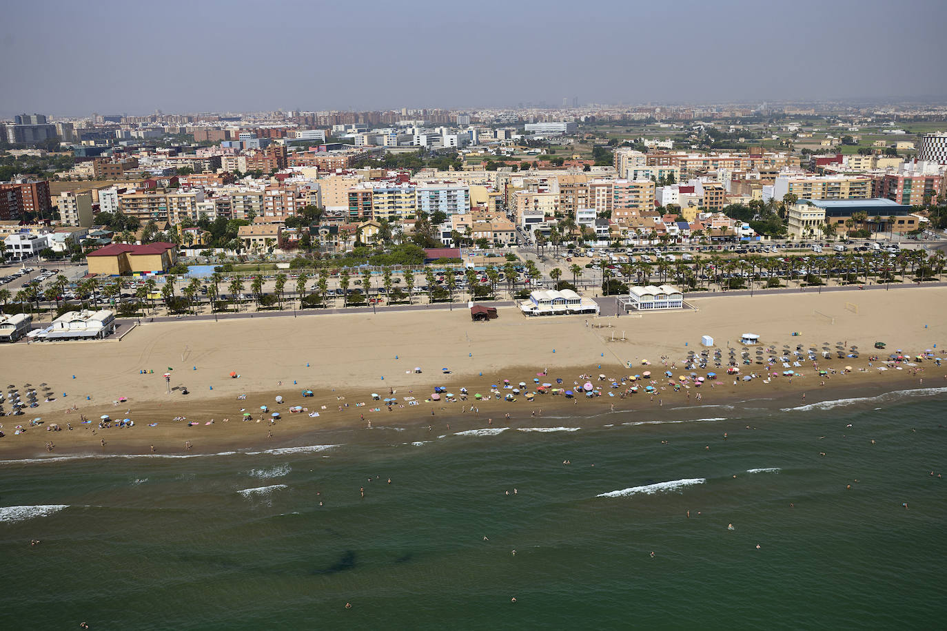 Valencia desde el helicóptero de la Guardia Civil