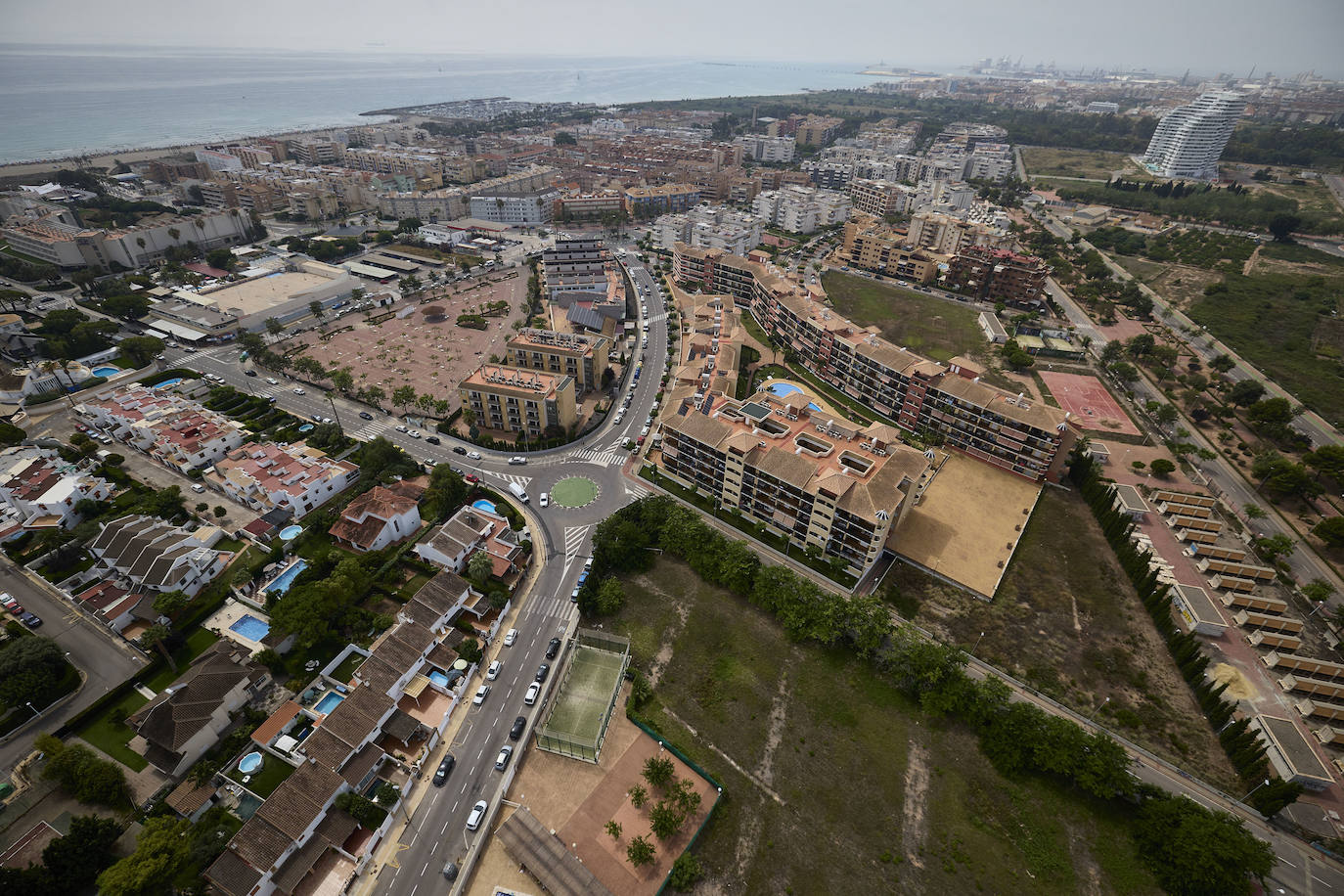 Valencia desde el helicóptero de la Guardia Civil