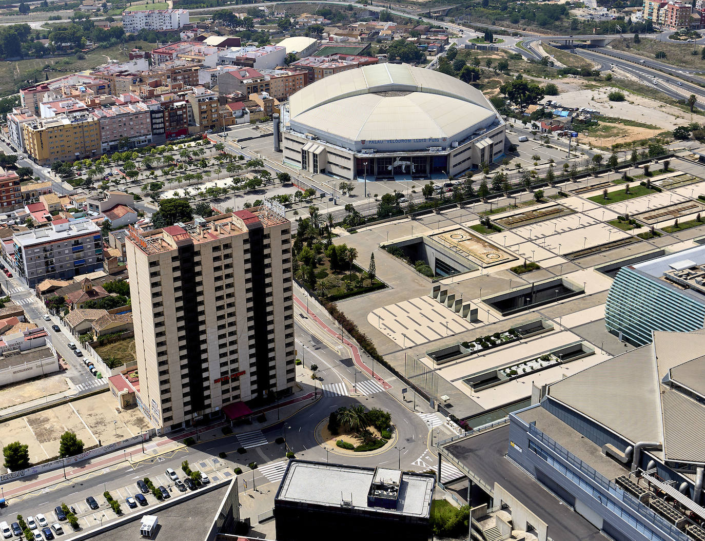 Valencia desde el helicóptero de la Guardia Civil