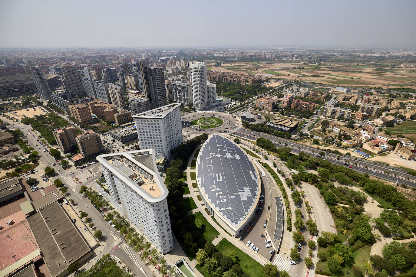 Valencia desde el helicóptero de la Guardia Civil