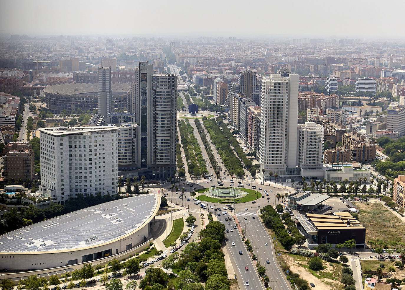 Valencia desde el helicóptero de la Guardia Civil