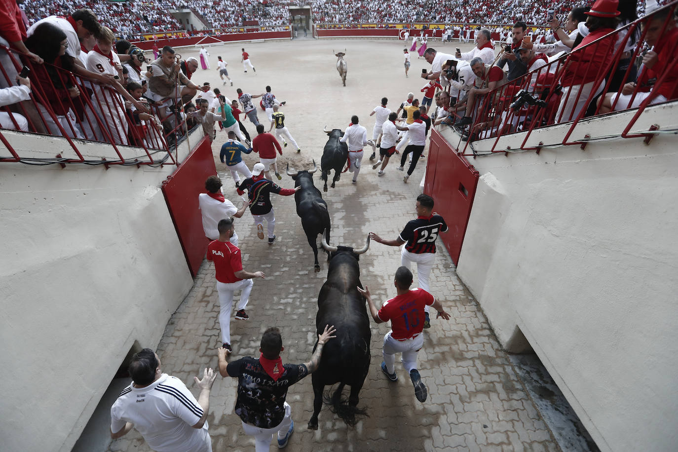 Los toros de Jandilla protagonizan un encierro veloz y limpio