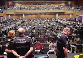 Un momento de la prueba en el Palacio de Congresos de Valencia.