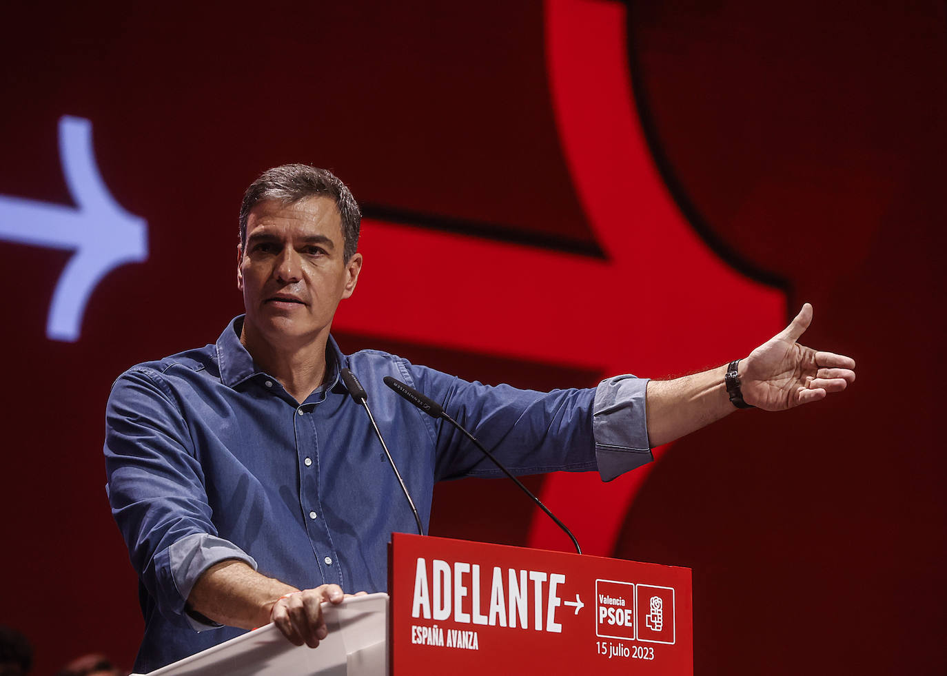 Así ha sido el mitin de Pedro Sánchez en Valencia con motivo de la campaña electoral