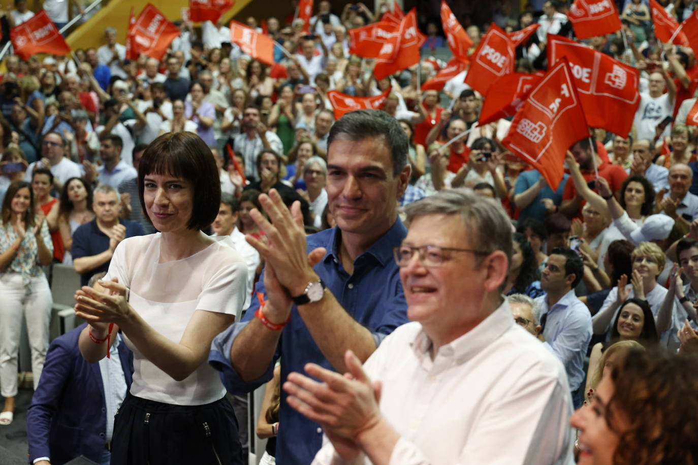 Así ha sido el mitin de Pedro Sánchez en Valencia con motivo de la campaña electoral