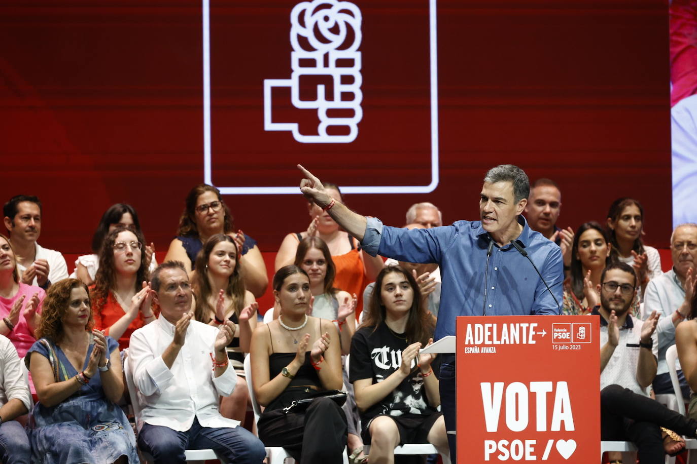 Así ha sido el mitin de Pedro Sánchez en Valencia con motivo de la campaña electoral