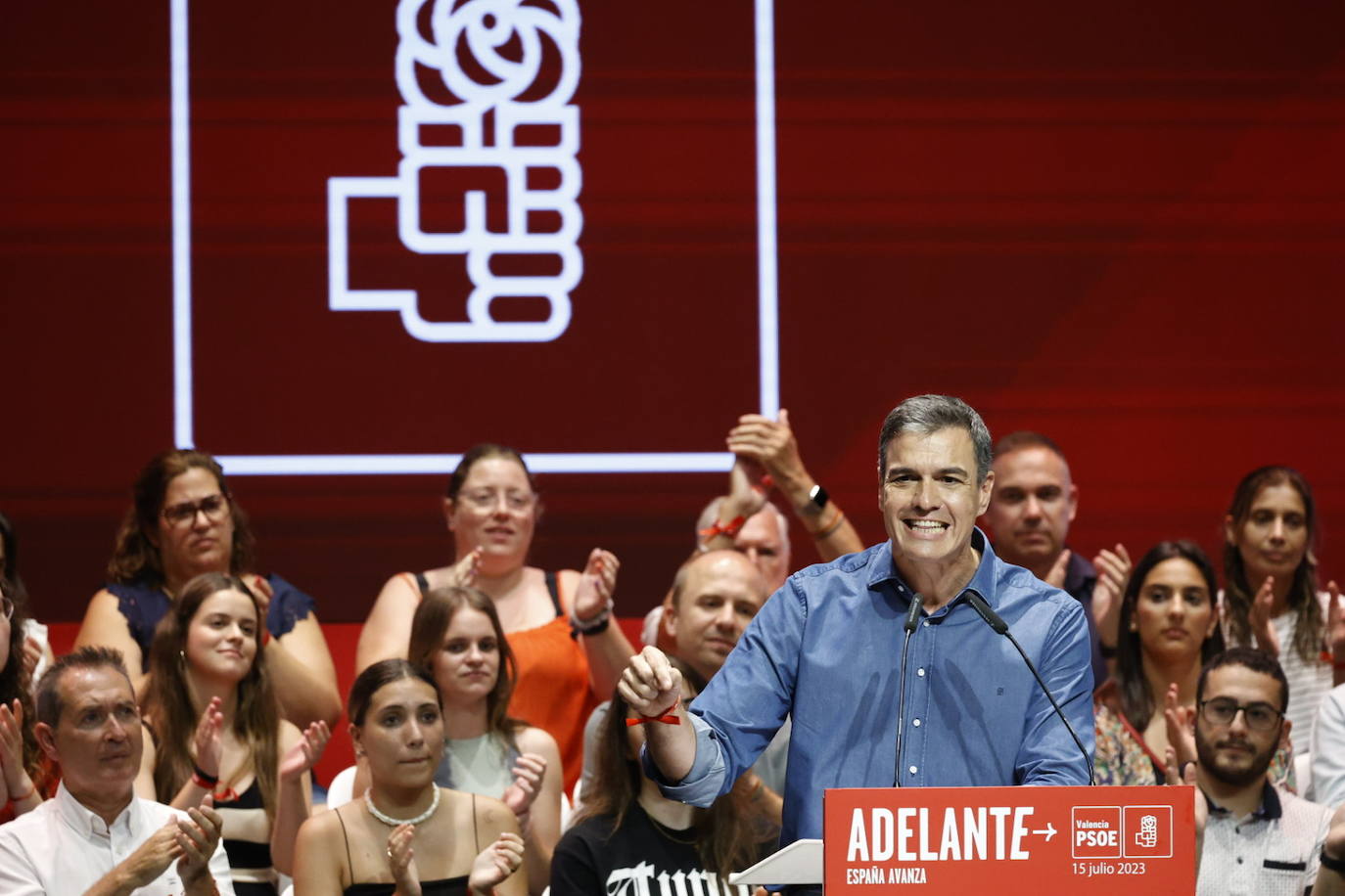 Así ha sido el mitin de Pedro Sánchez en Valencia con motivo de la campaña electoral