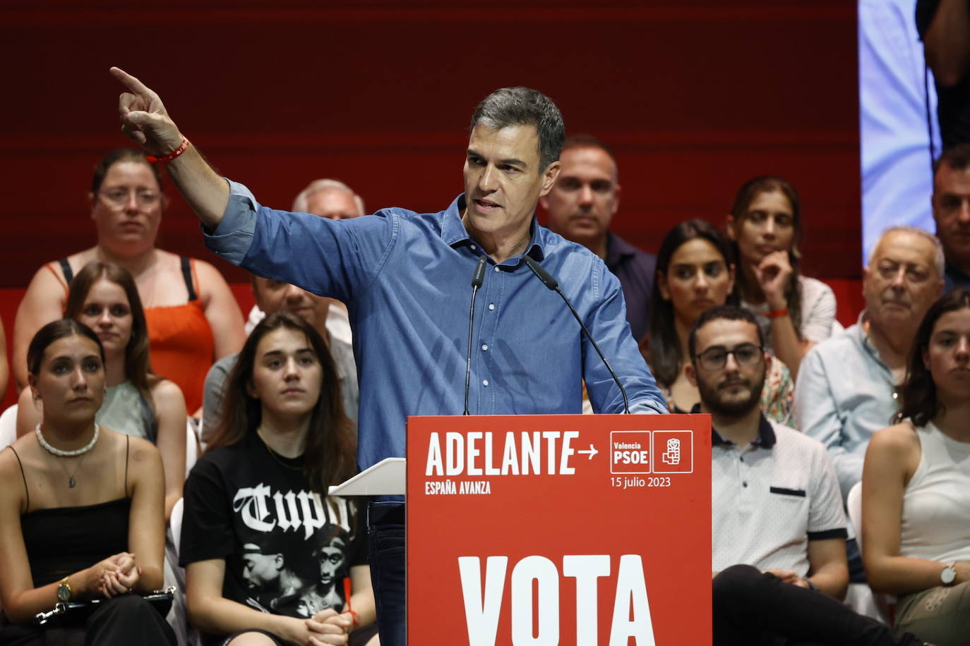 Así ha sido el mitin de Pedro Sánchez en Valencia con motivo de la campaña electoral