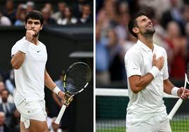 Alcaraz y Djokovic disputan la final de Wimbledon 2023