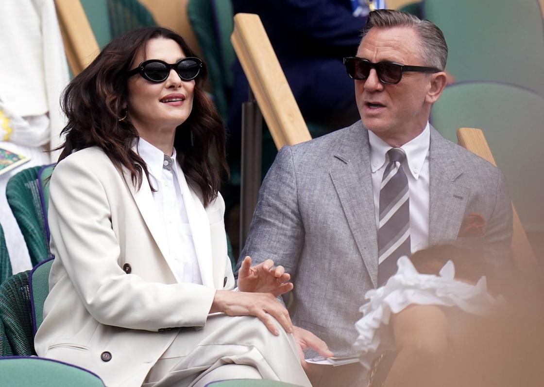 Rachel Weisz y Daniel Craig, en la final de Wimbledon.