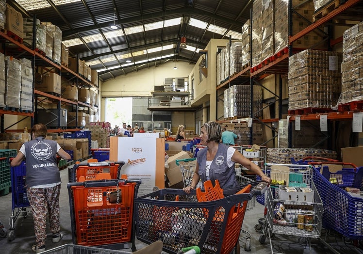 Instalaciones del Banco de Alimentos.