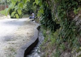 Canal de agua en Cortes de Pallás