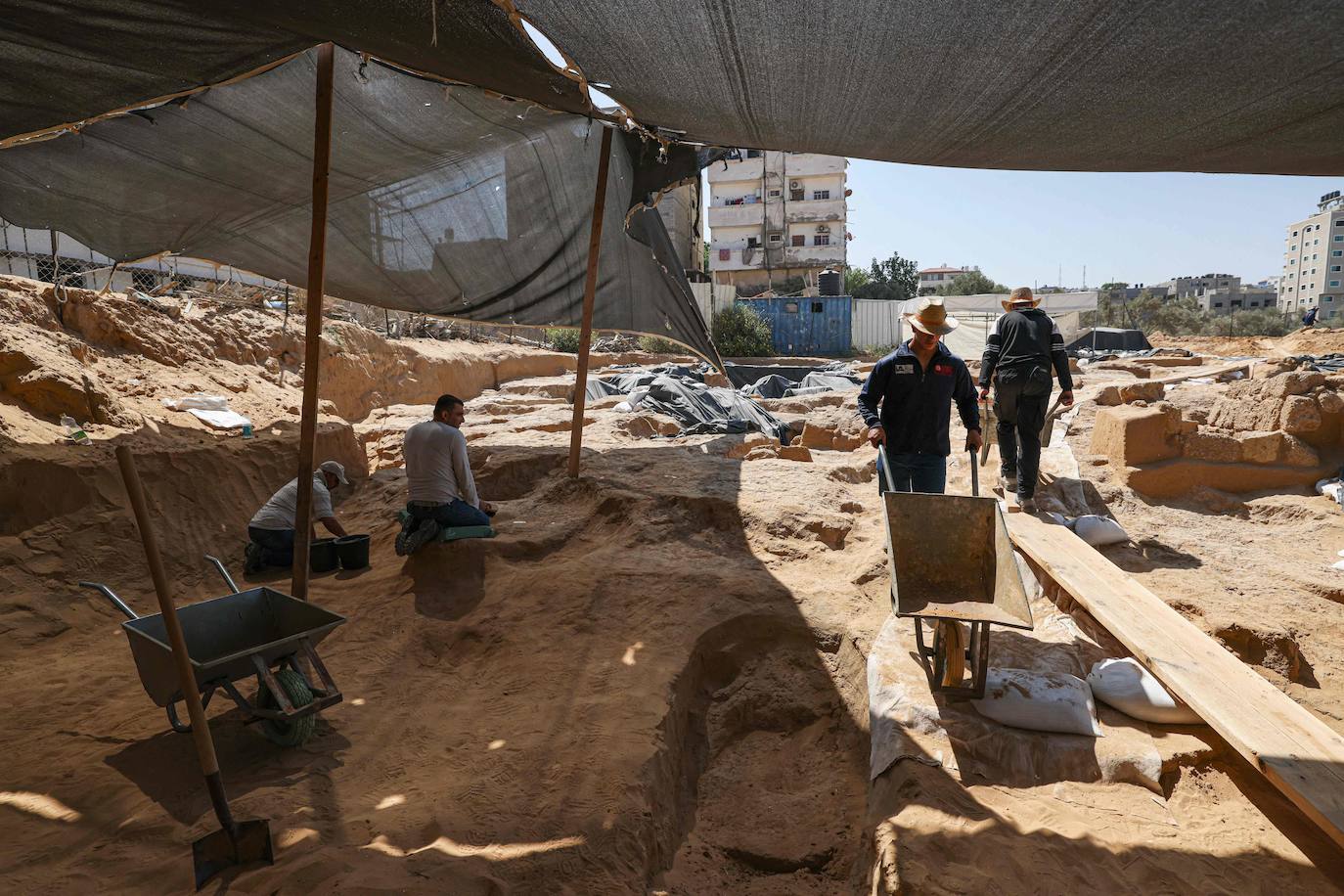 Nuevos hallazgos en la necrópolis romana de Gaza