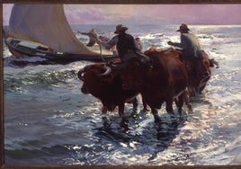 'Bueyes en el mar', de Sorolla, pertenece a una colección particular.