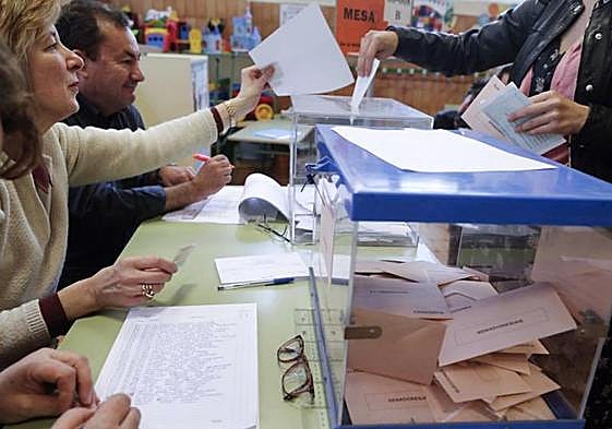 Votaciones en las elecciones generales.