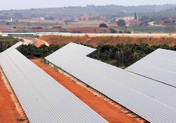 Unos paneles solares instalados en la Comunitat Valenciana.