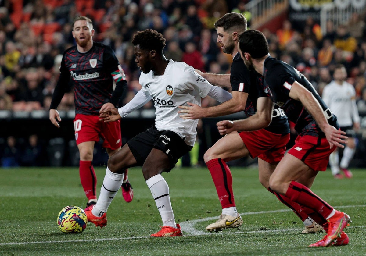 Yunus, durante un partido contra el Athletic la pasada temporada.