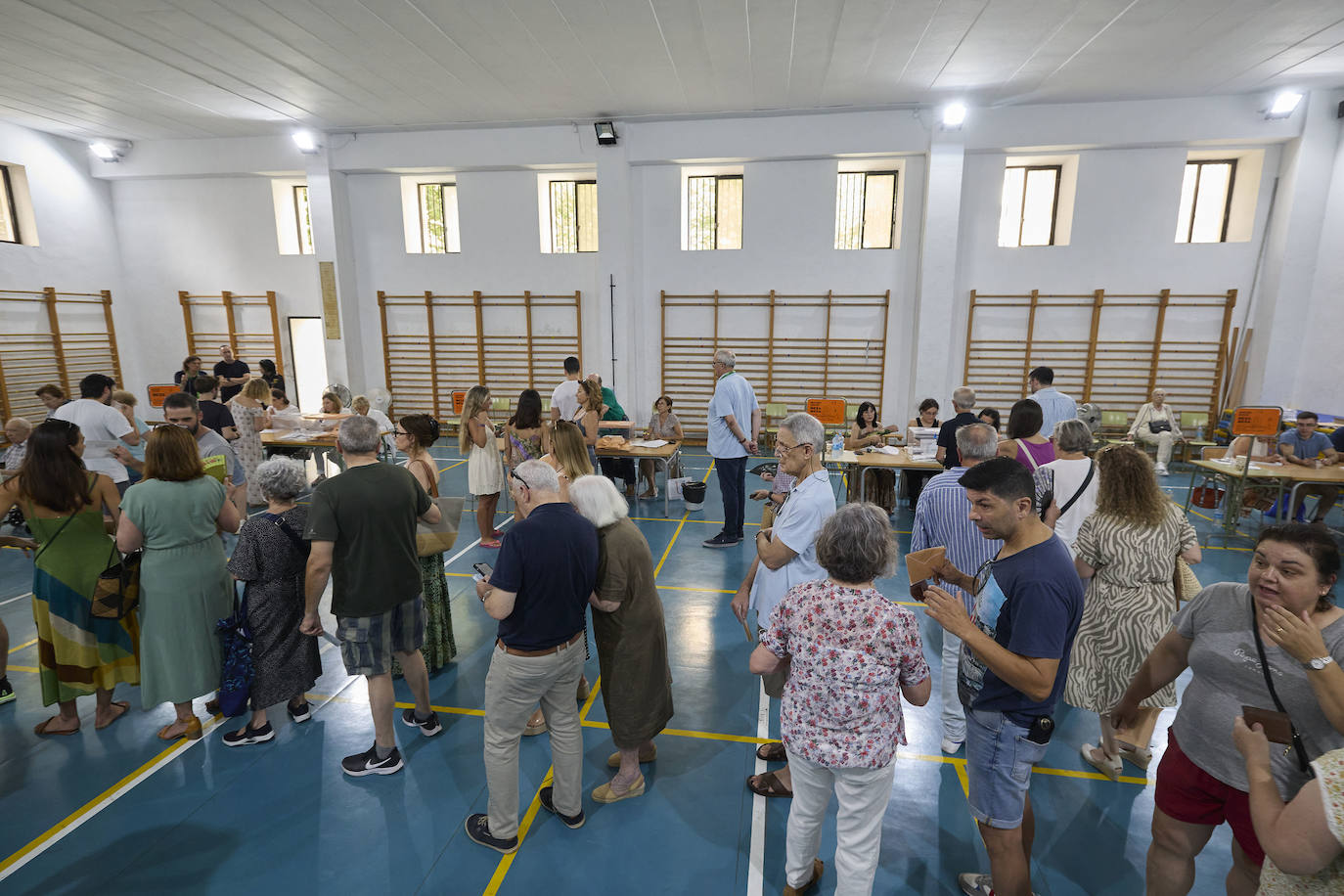 Votaciones durante la jornada de ayer, 23 de julio de 2023, para las elecciones generales.