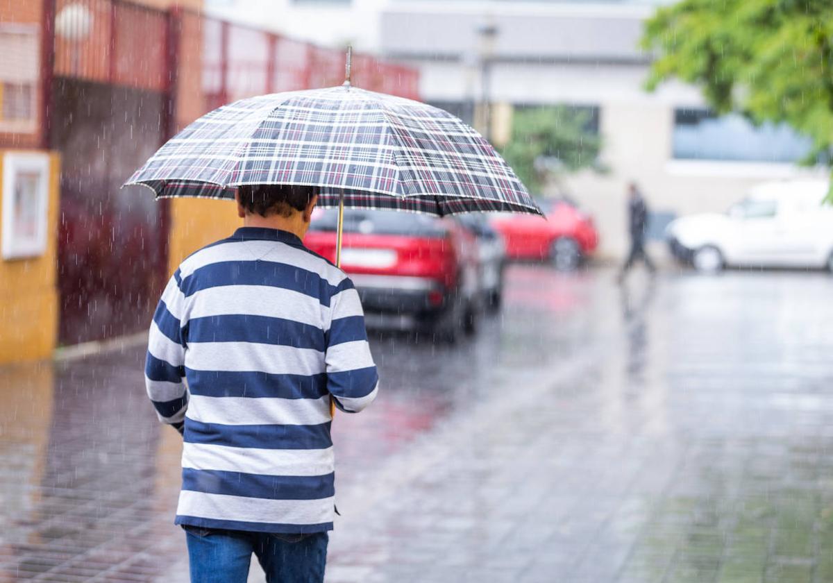 Lluvias en la Comunitat Valenciana en una imagen de archivo