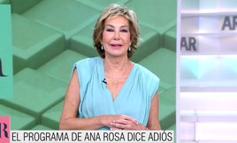 Ana Rosa durante el programa de su despedida