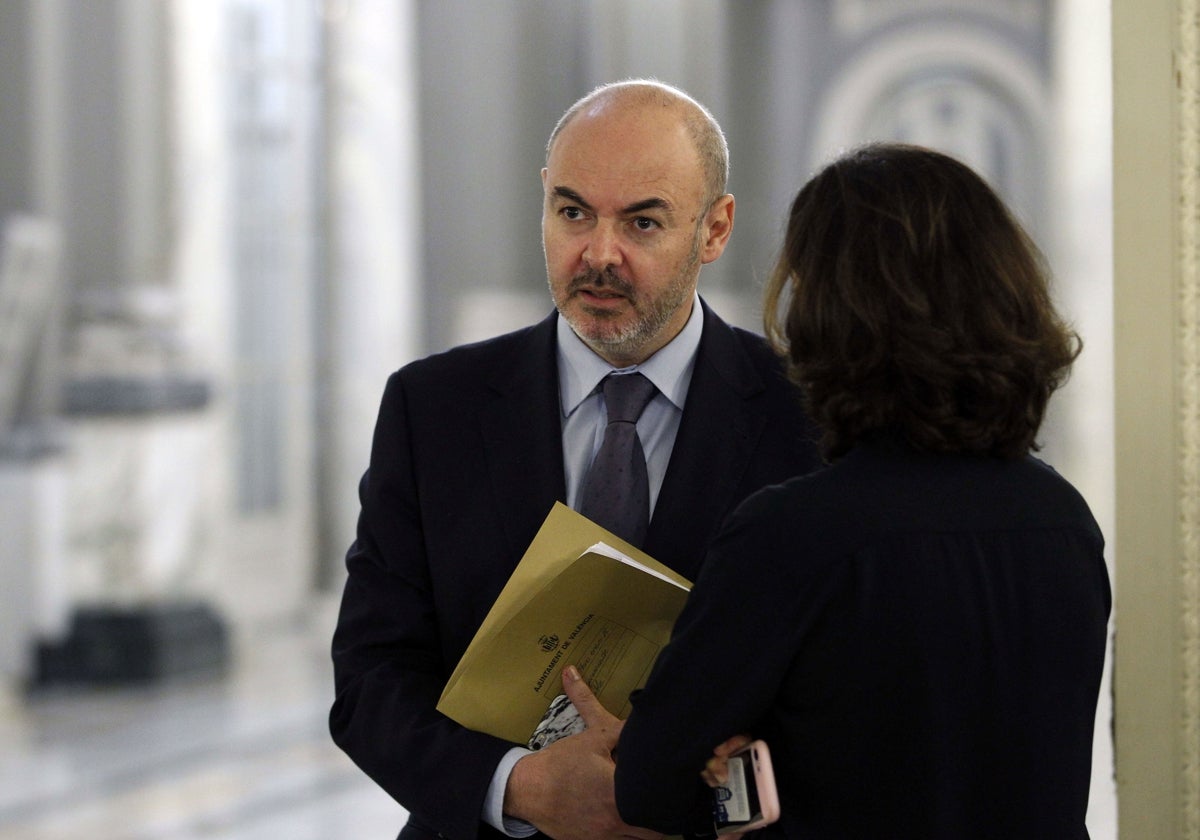 Eusebio Monzó, durante su etapa como concejal en el Ayuntamiento de Valencia.