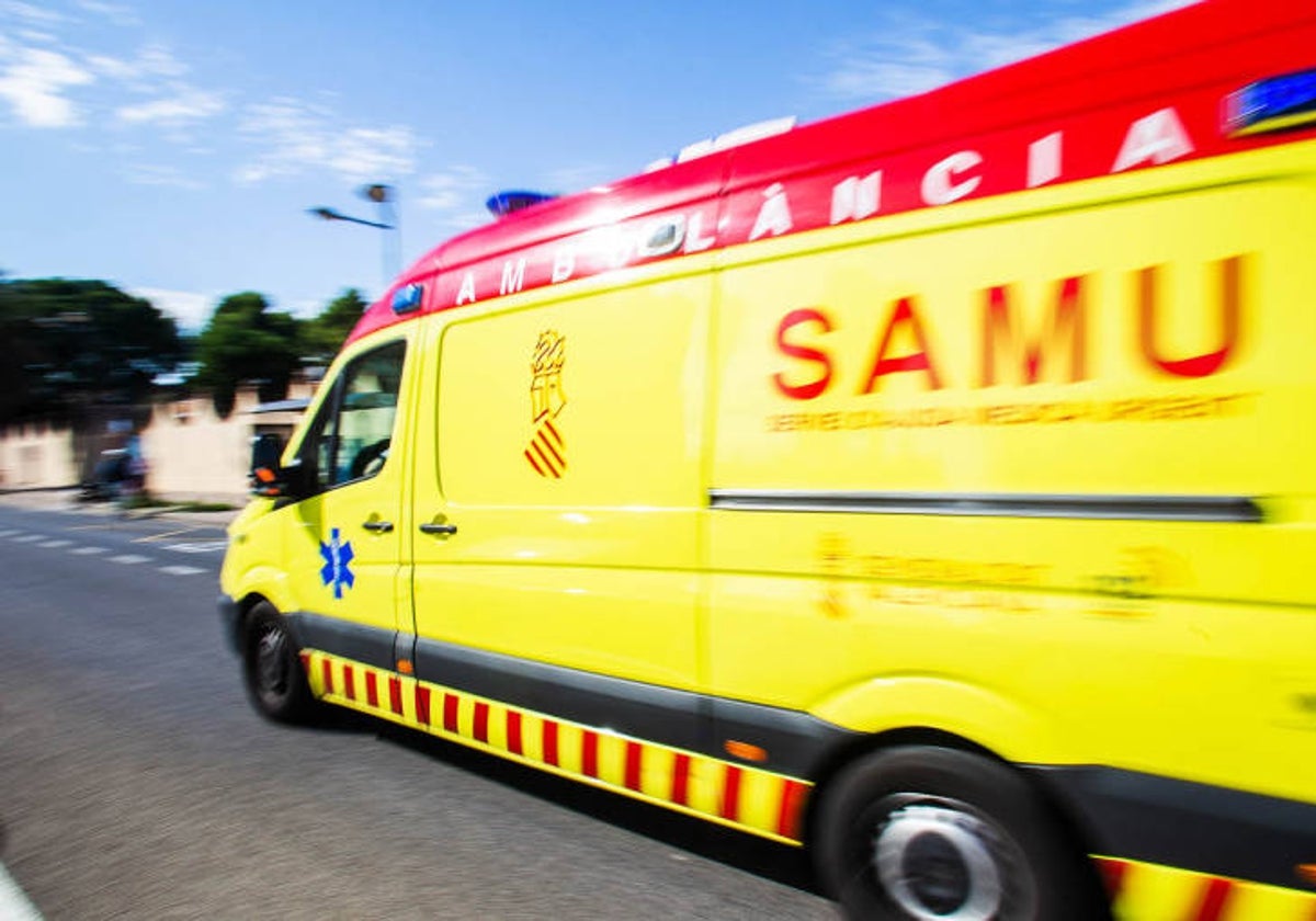 Una ambulancia del SAMU.