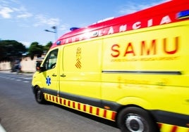 Una ambulancia del SAMU.