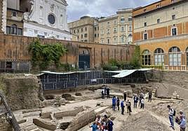 Un momento de las excavaciones.