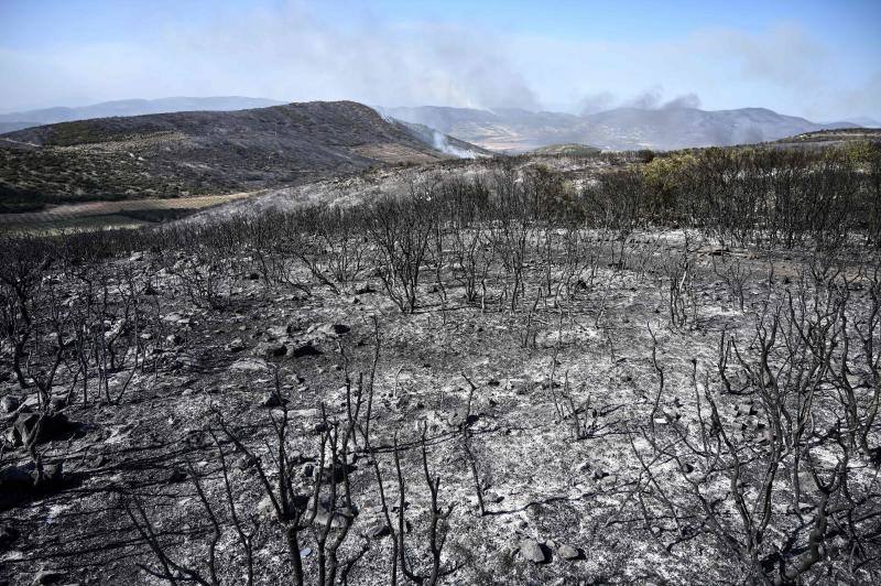 Las espectaculares imágenes del incendio de Grecia