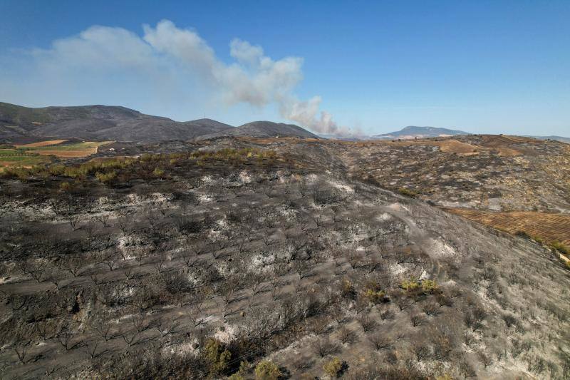 Las espectaculares imágenes del incendio de Grecia