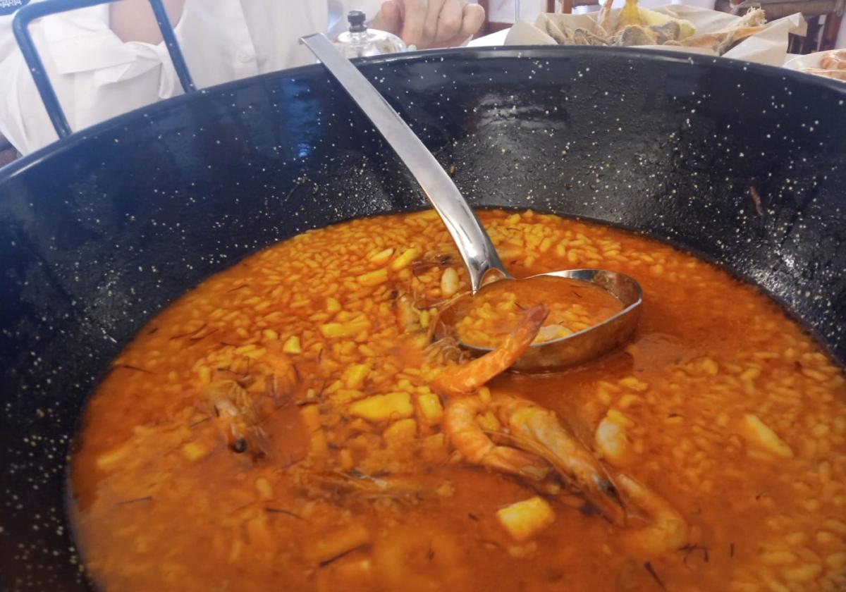 Arroz de marisco.