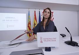 La portavoz del Consell, Ruth Merino, en una imagen de archivo.