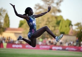 La valenciana Fátima Diame logró el bronce y es una de las atletas afectadas.