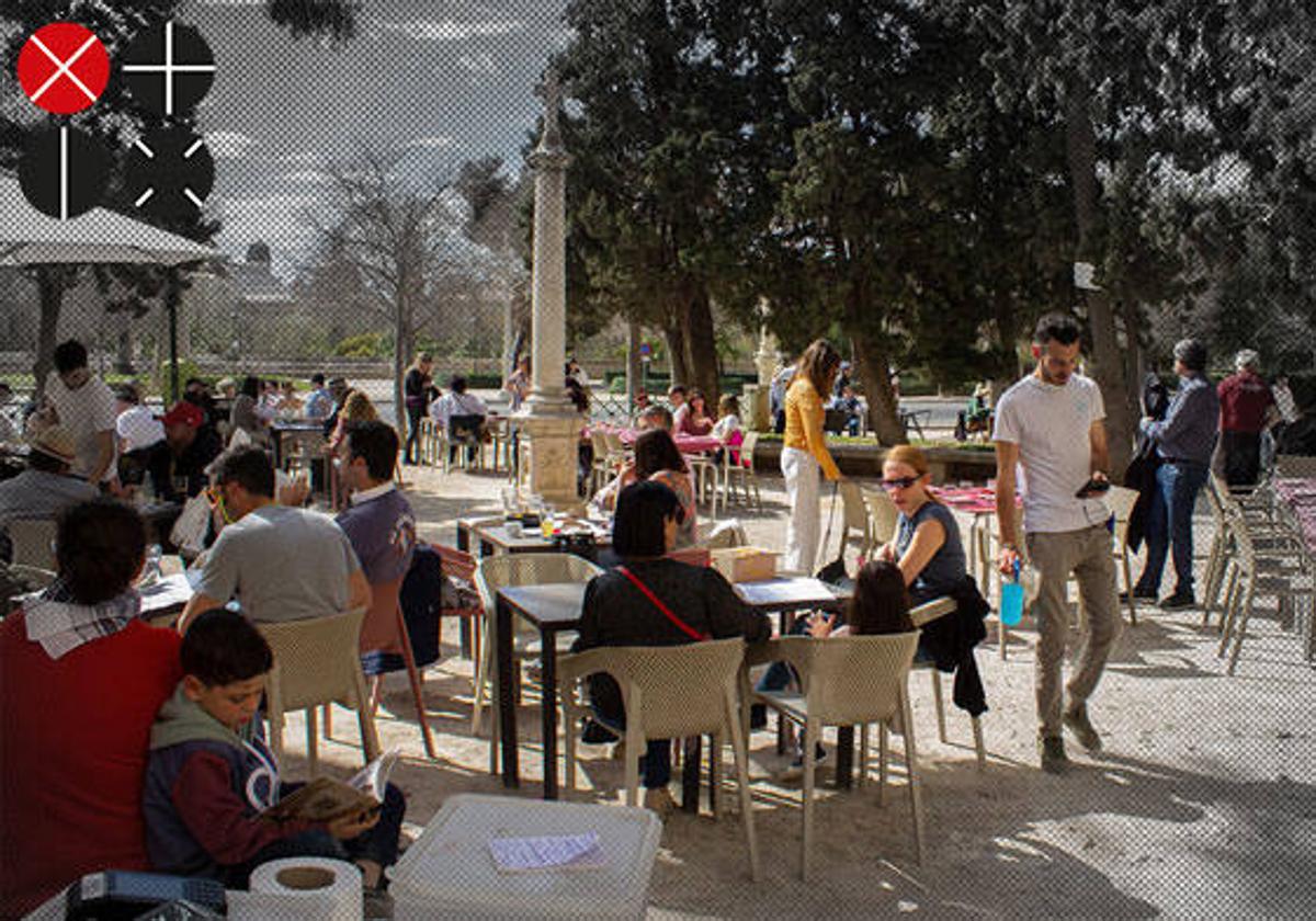 Terraza de la Taberna L'Albereda