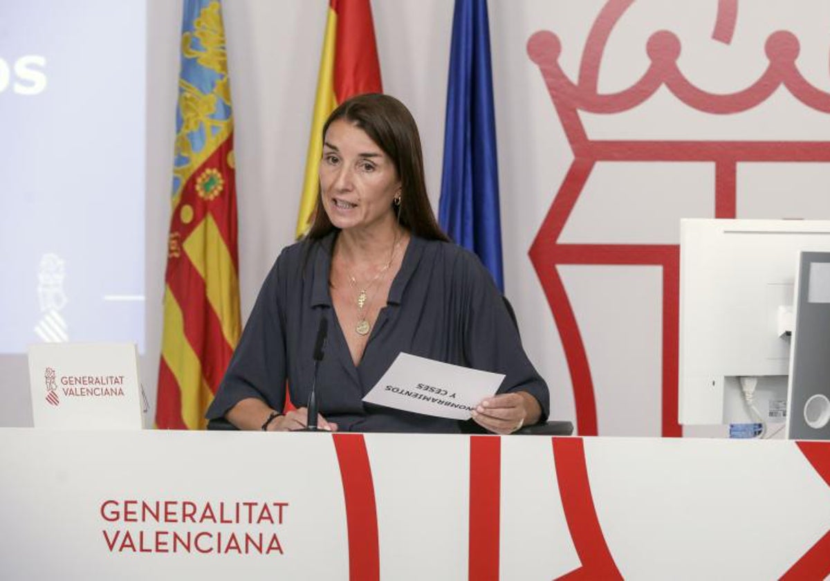 La portavoz del Consell, Ruth Merino