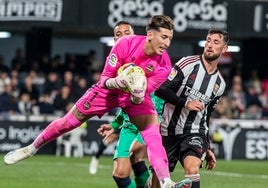 Dani Cárdenas en un partido de la pasada campaña.