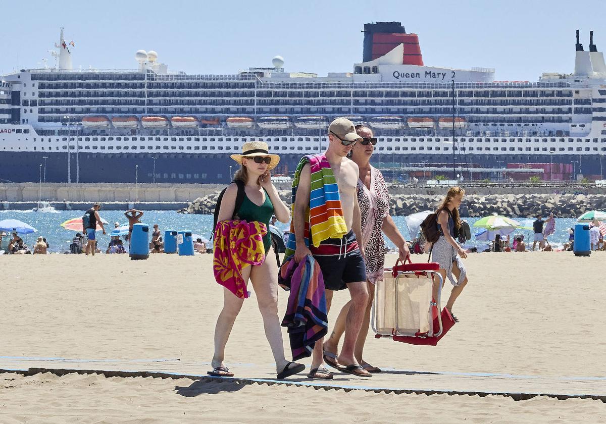 El tiempo en la playa de Valencia.