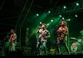 El grupo de música 'Bombai' en las fiestas de San Agustín