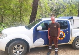 El brigadista forestal de Bicorp, Gerardo Mollá Martínez.