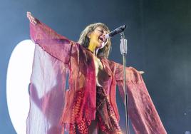 Eva Amaral durante su concierto en el Sonorama.