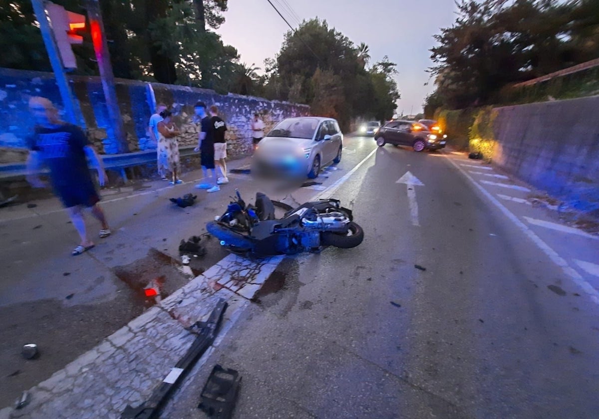 Lugar donde ocurrió el accidente mortal.