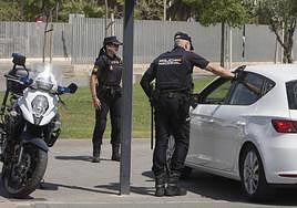 Control de la Policía Nacional.