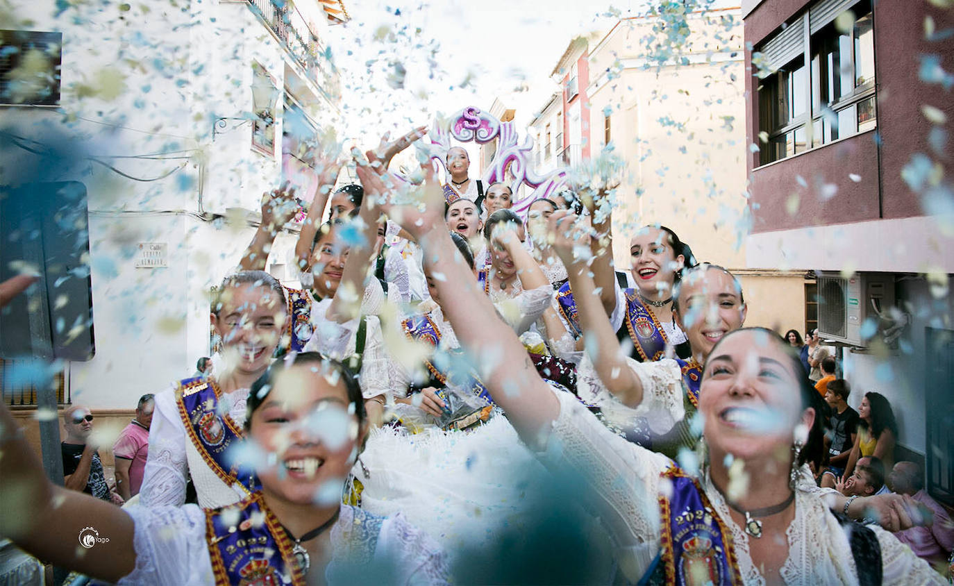 Carrozas en las fiestas patronales de Utiel