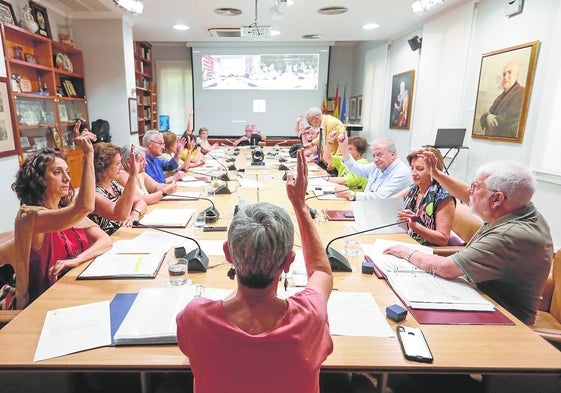 Sesión plenaria del CVC con Dolors Pedrós como presidenta.