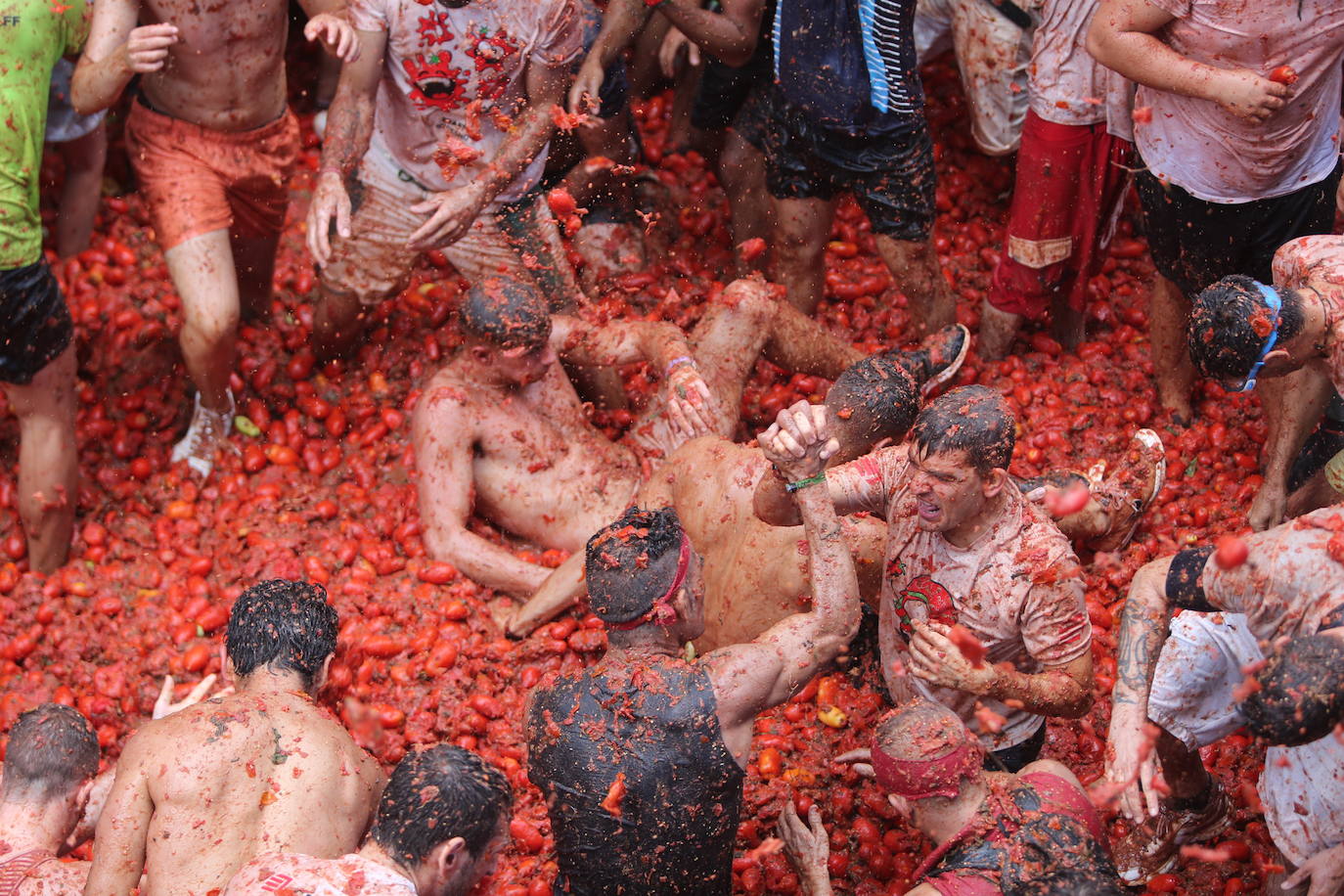 La Tomatina de Buñol 2023 en imágenes