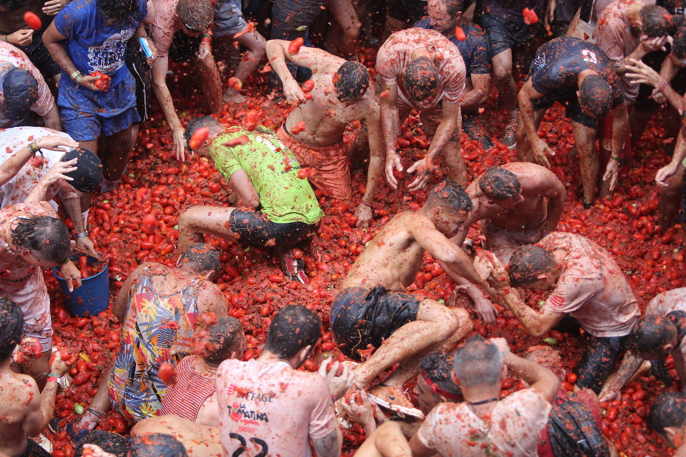 La Tomatina de Buñol 2023 en imágenes