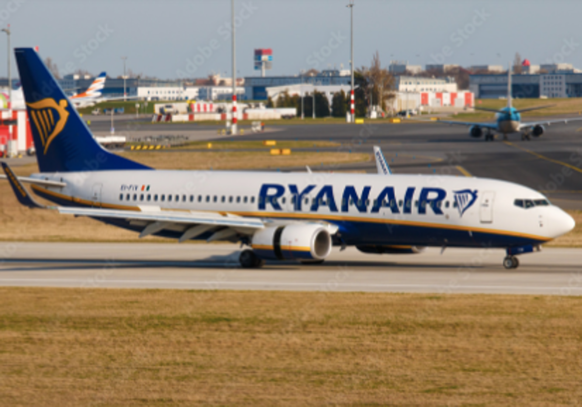 Un avión de Ryanair en una imagen de archivo.