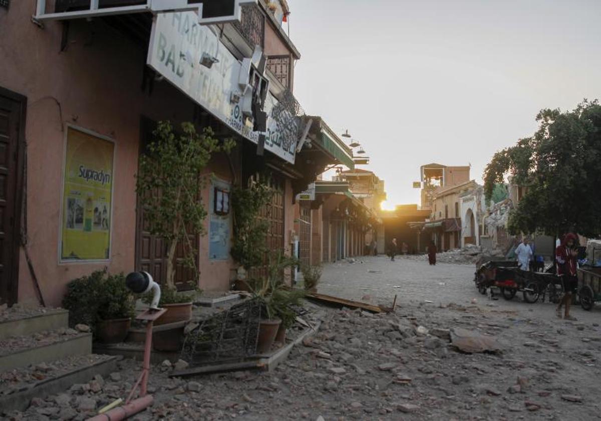 Efectos del terremoto en Marruecos.